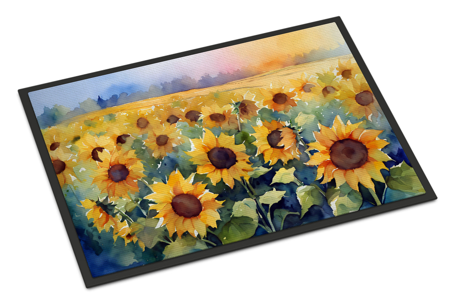 Buy this Sunflowers in Watercolor Doormat