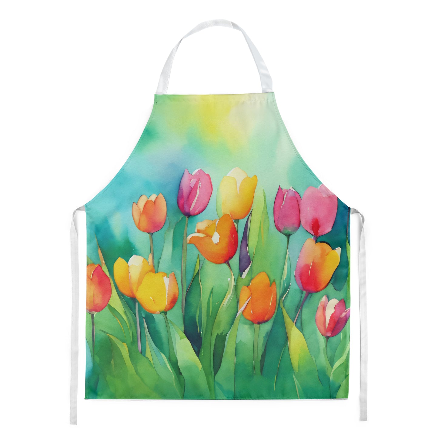 Buy this Tulips in Watercolor Apron