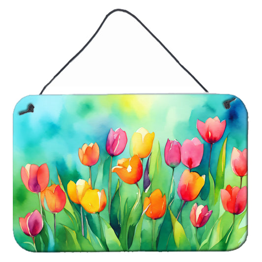 Buy this Tulips in Watercolor Wall or Door Hanging Prints