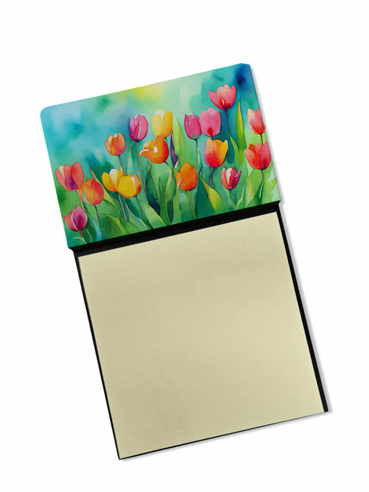 Buy this Tulips in Watercolor Sticky Note Holder