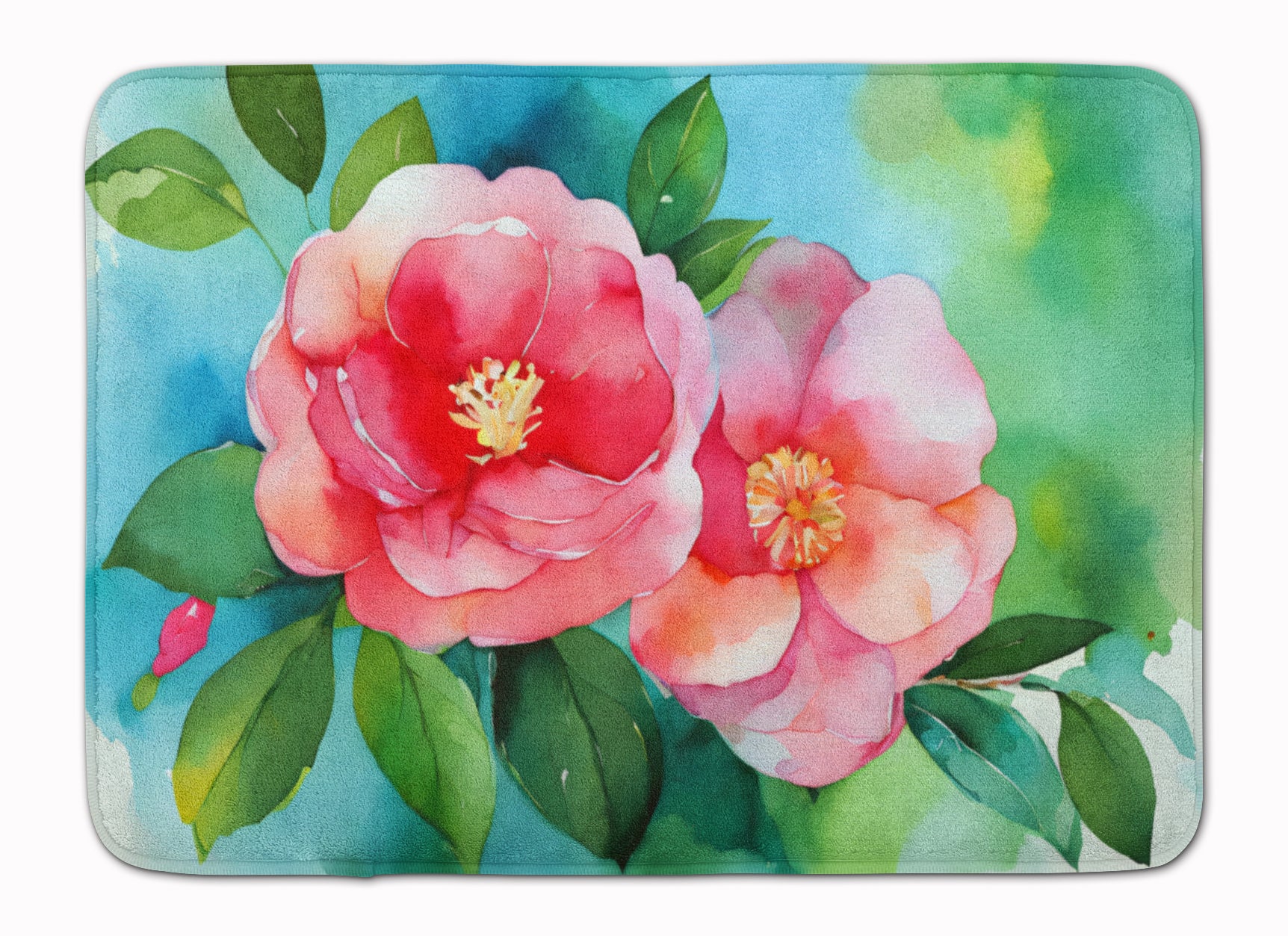 Buy this Alabama Camellia in Watercolor Memory Foam Kitchen Mat