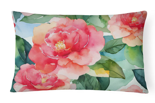 Buy this Alabama Camellia in Watercolor Throw Pillow