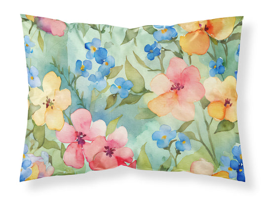 Buy this Alaska Forget-me-nots in Watercolor Standard Pillowcase