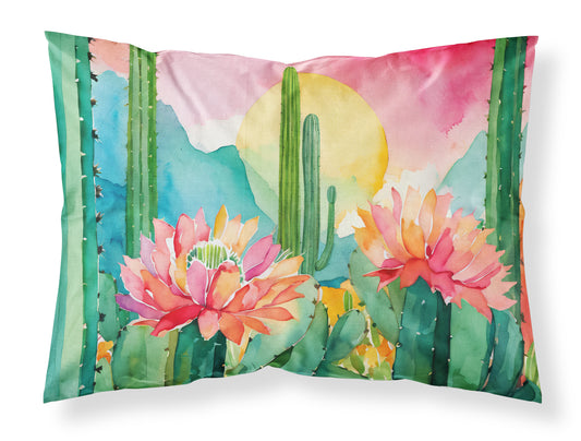 Buy this Arizona Saguaro Cactus Blossom in Watercolor Standard Pillowcase