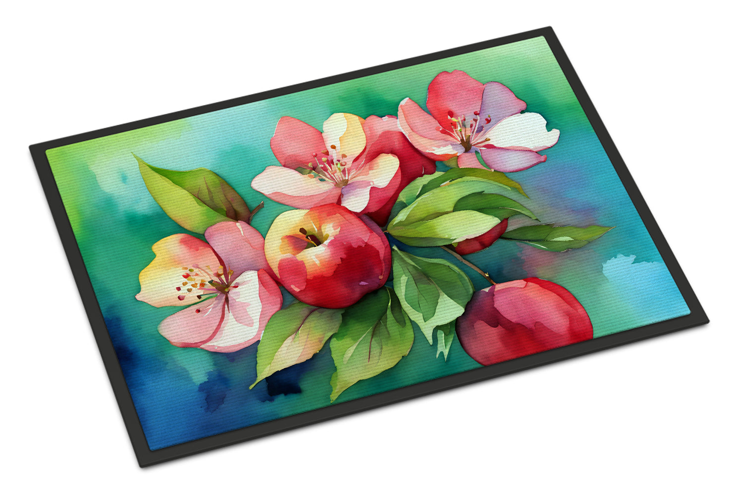 Buy this Arkansas Apple Blossom in Watercolor Doormat