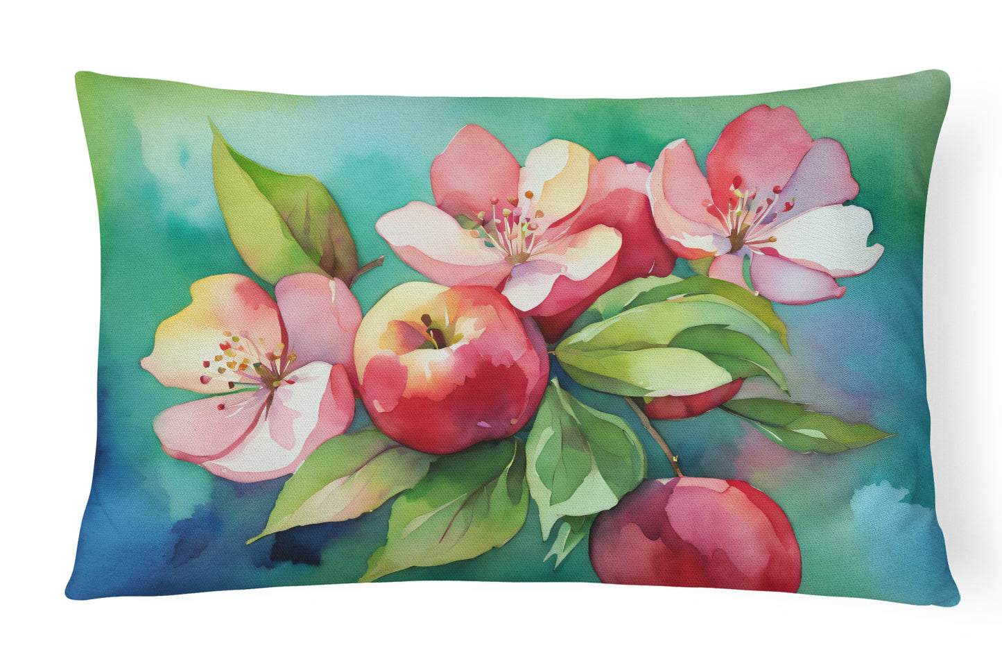 Buy this Arkansas Apple Blossom in Watercolor Throw Pillow