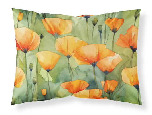 Buy this California California Poppies in Watercolor Standard Pillowcase