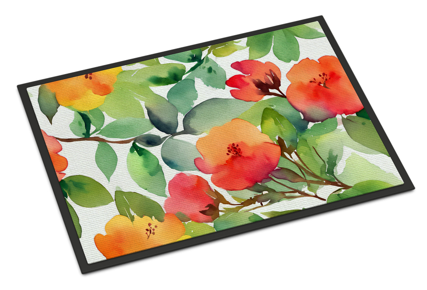 Buy this Connecticut Mountain Laurels in Watercolor Doormat