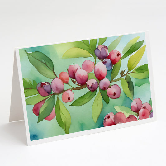 Buy this Connecticut Mountain Laurels in Watercolor Greeting Cards Pack of 8