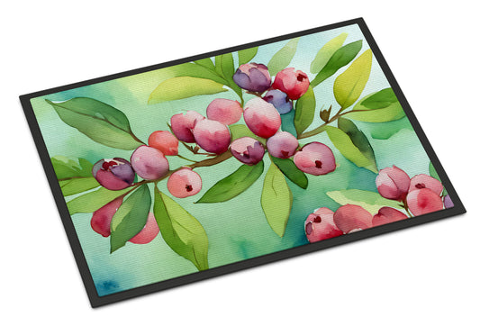 Buy this Connecticut Mountain Laurels in Watercolor Doormat