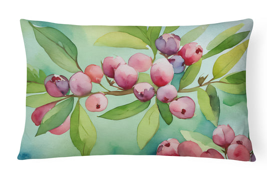 Buy this Connecticut Mountain Laurels in Watercolor Throw Pillow