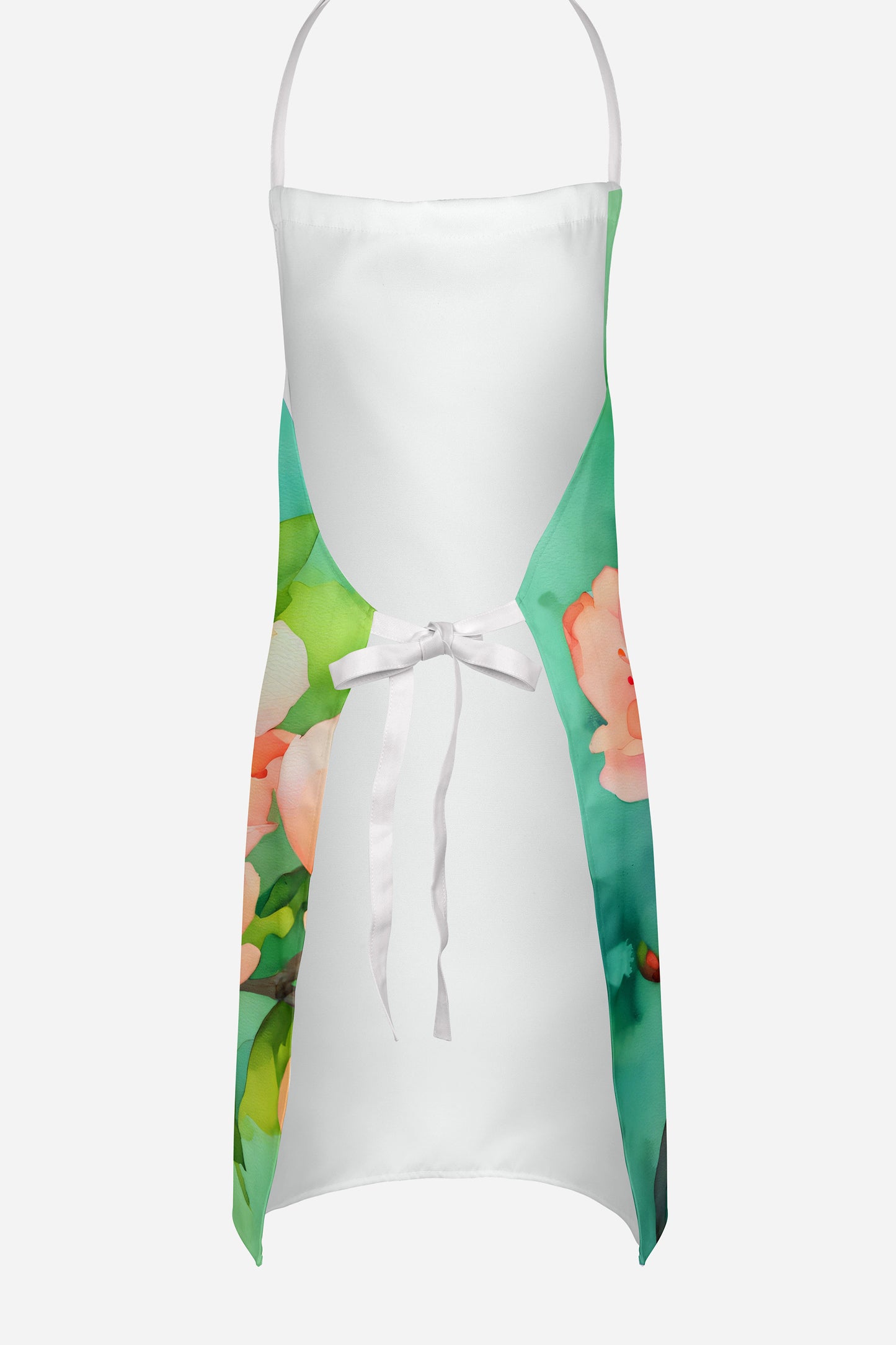 Delaware Peach Blossom in Watercolor Apron