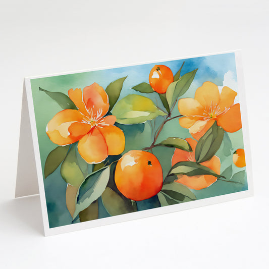 Buy this Florida Orange Blossom in Watercolor Greeting Cards Pack of 8