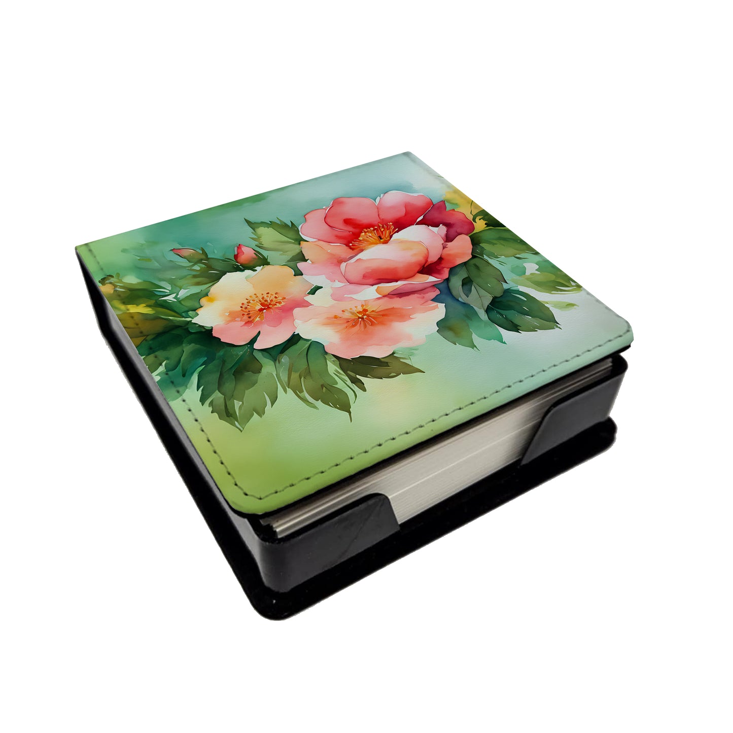 Buy this Georgia Cherokee Rose in Watercolor PU Leather Note Paper Holder