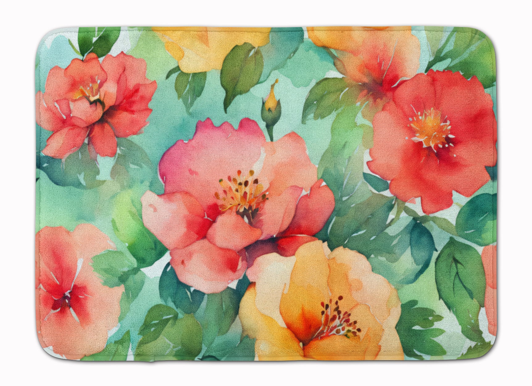 Buy this Georgia Cherokee Rose in Watercolor Memory Foam Kitchen Mat