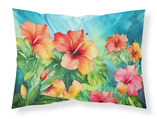 Buy this Hawaii Hawaiian Hibiscus in Watercolor Standard Pillowcase