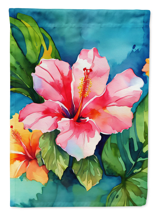 Buy this Hawaii Hawaiian Hibiscus in Watercolor House Flag