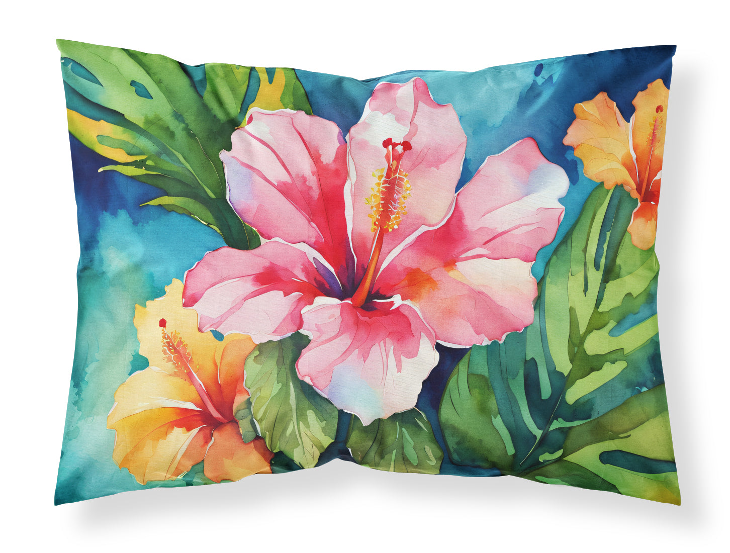 Buy this Hawaii Hawaiian Hibiscus in Watercolor Standard Pillowcase