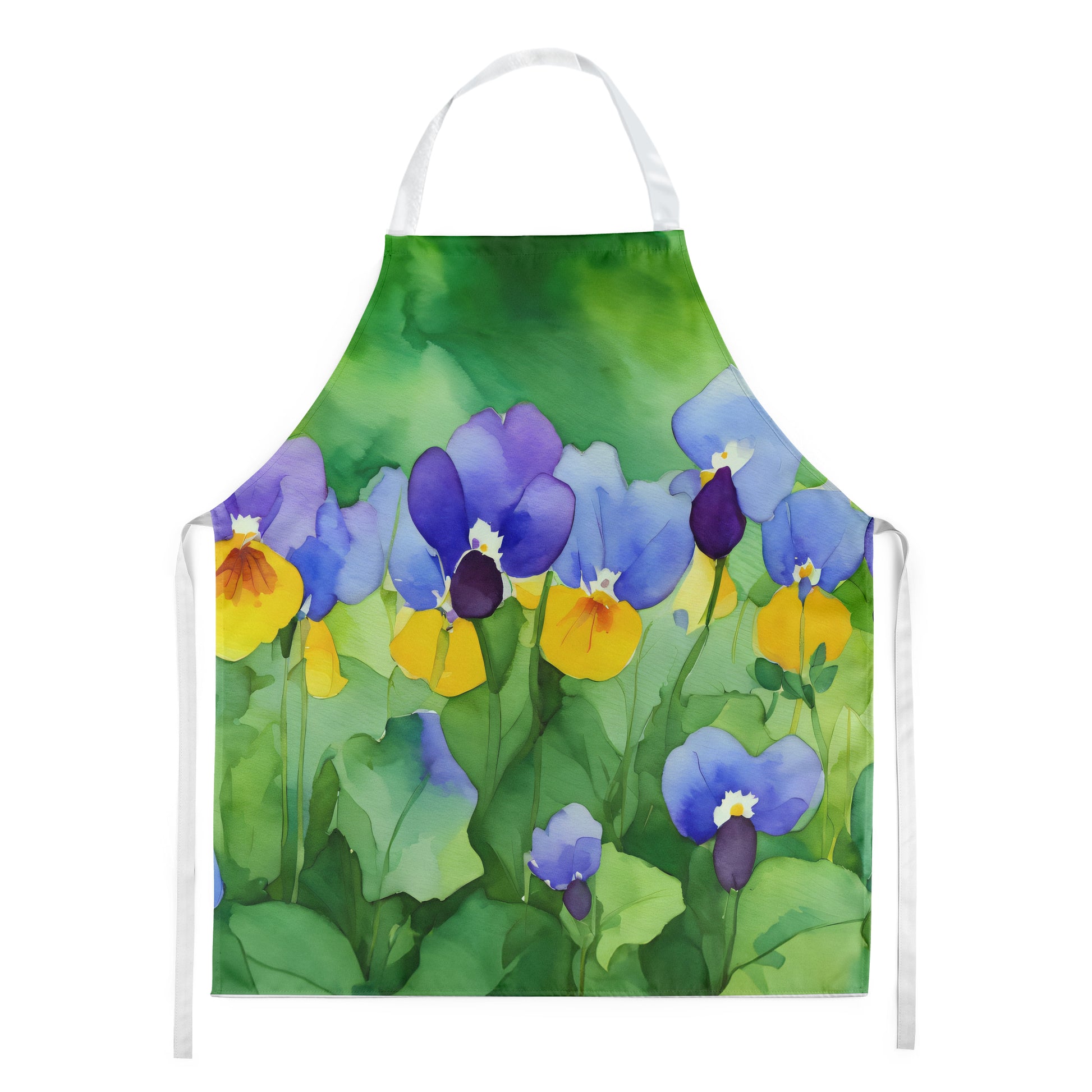 Buy this Illinois Violet in Watercolor Apron