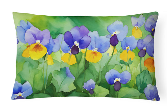 Buy this Illinois Violet in Watercolor Throw Pillow