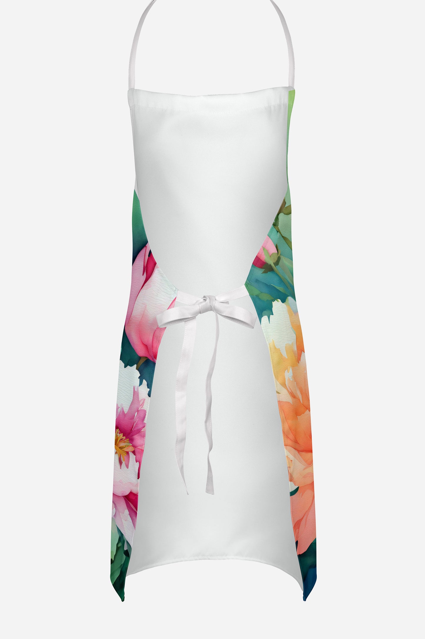 Indiana Peonies in Watercolor Apron