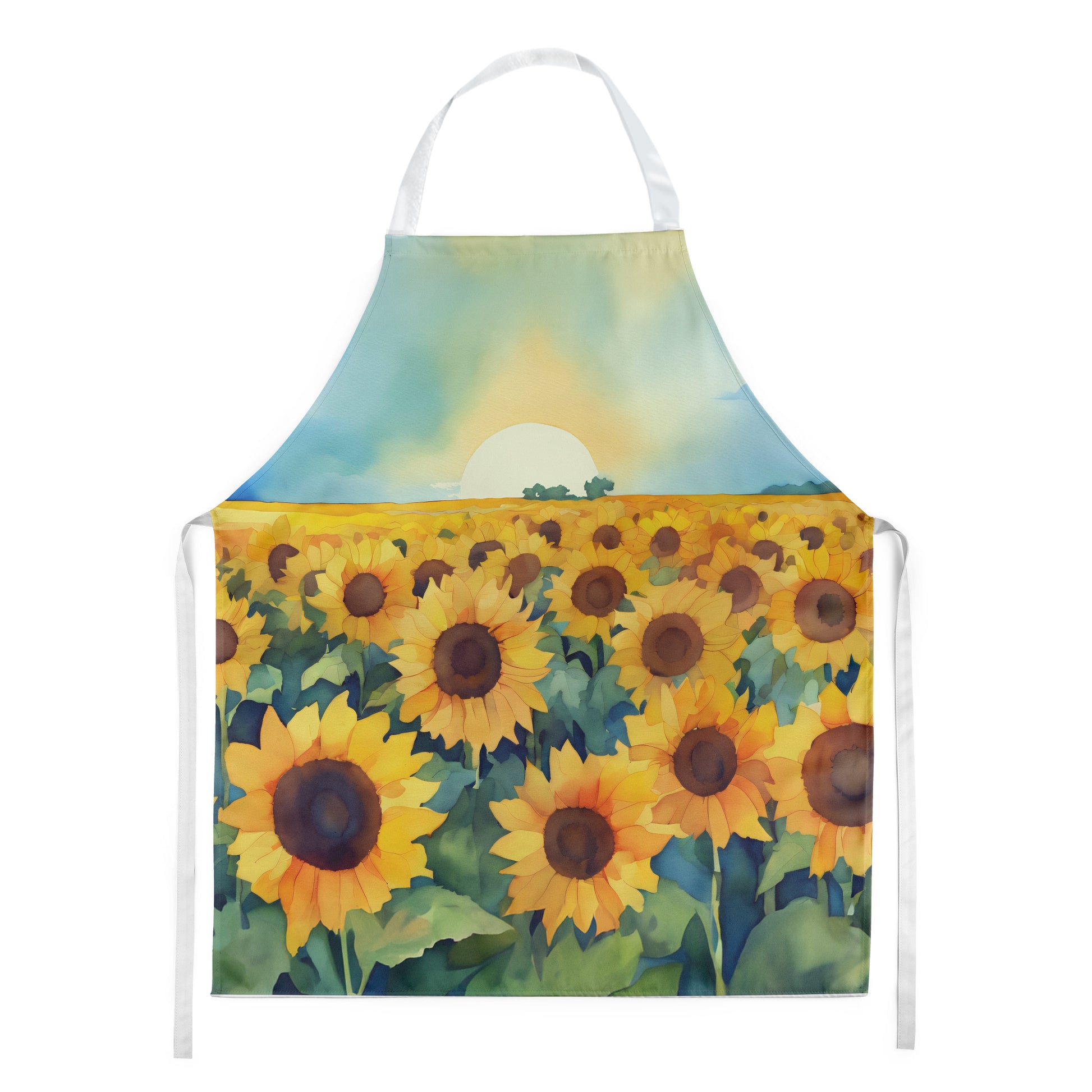 Buy this Kansas Sunflowers in Watercolor Apron