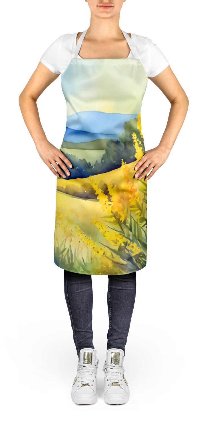 Kentucky Goldenrod in Watercolor Apron