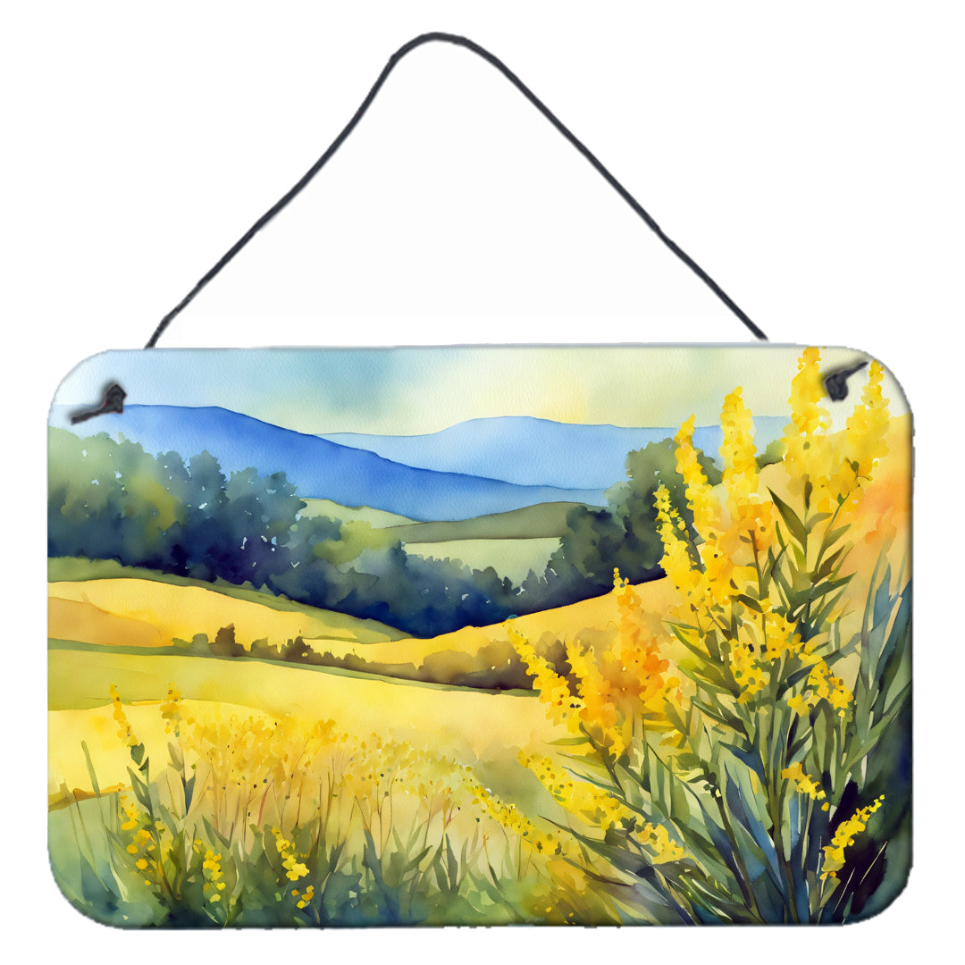 Buy this Kentucky Goldenrod in Watercolor Wall or Door Hanging Prints