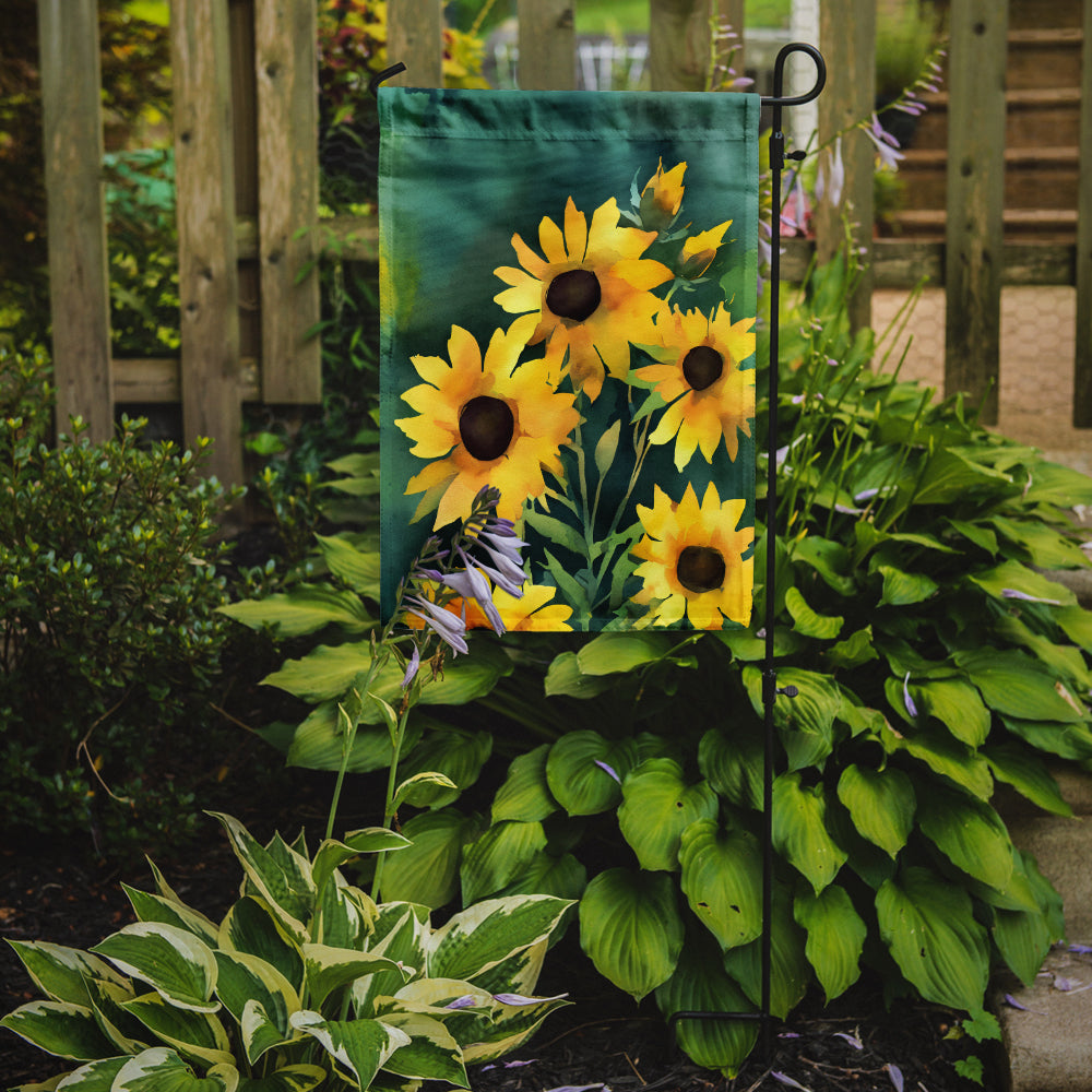 Kentucky Goldenrod in Watercolor Garden Flag