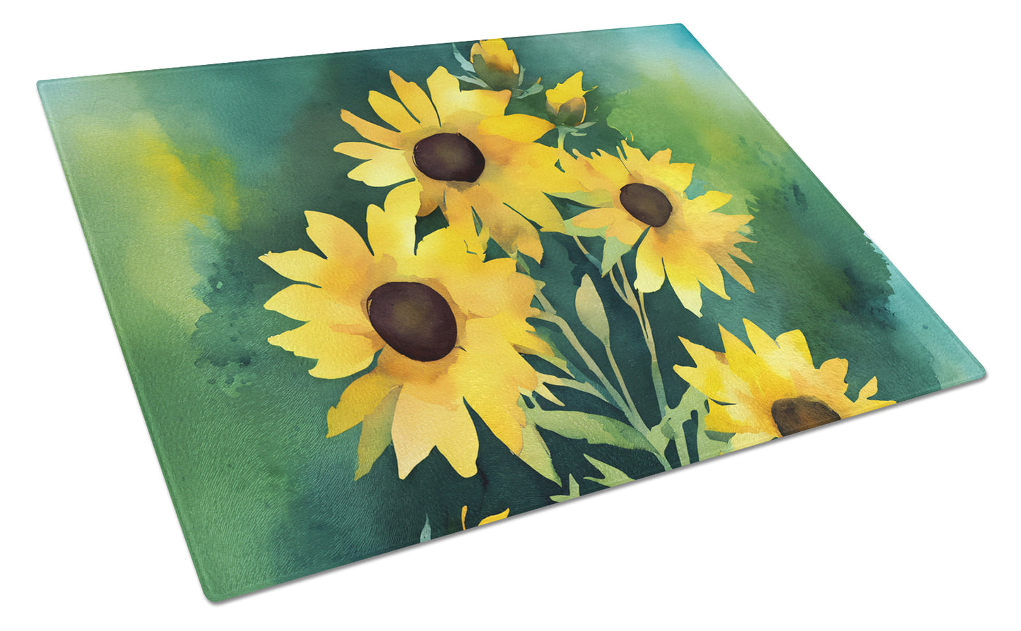 Buy this Kentucky Goldenrod in Watercolor Glass Cutting Board