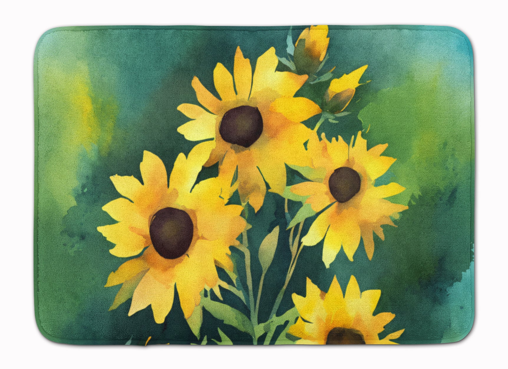 Buy this Kentucky Goldenrod in Watercolor Memory Foam Kitchen Mat