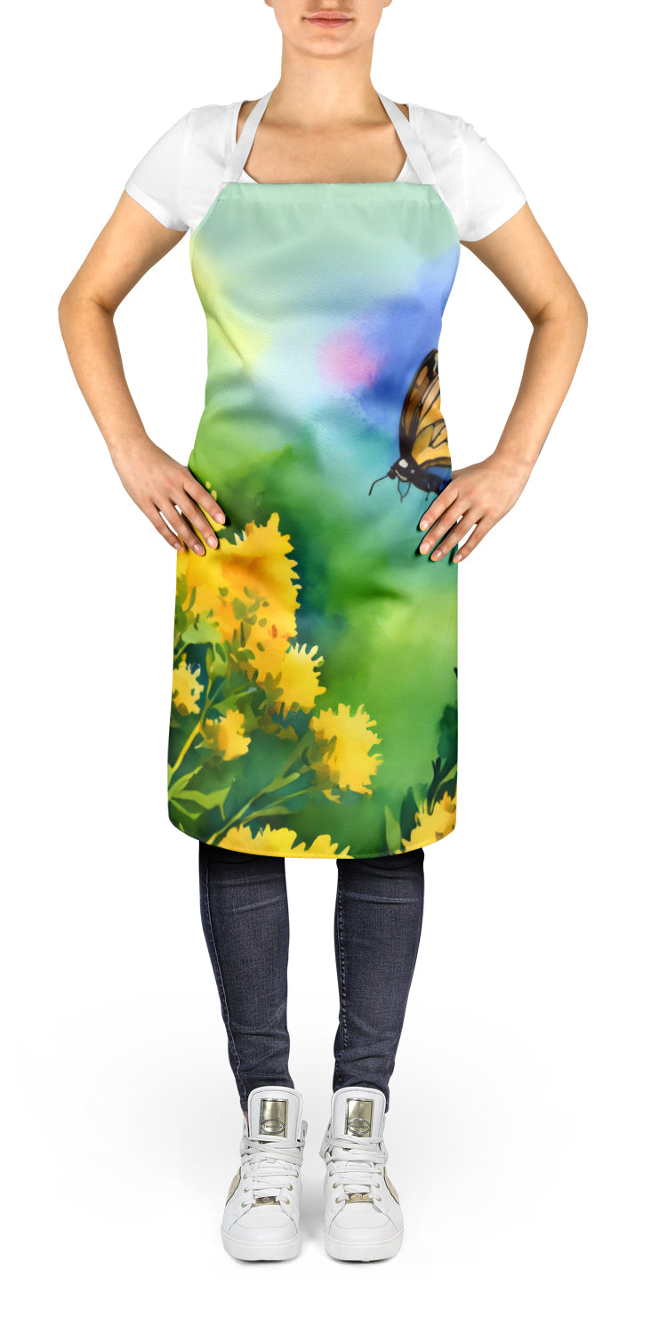 Kentucky Goldenrod in Watercolor Apron