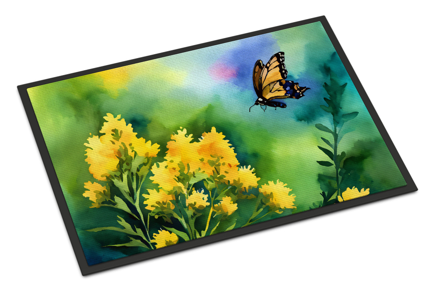 Buy this Kentucky Goldenrod in Watercolor Doormat