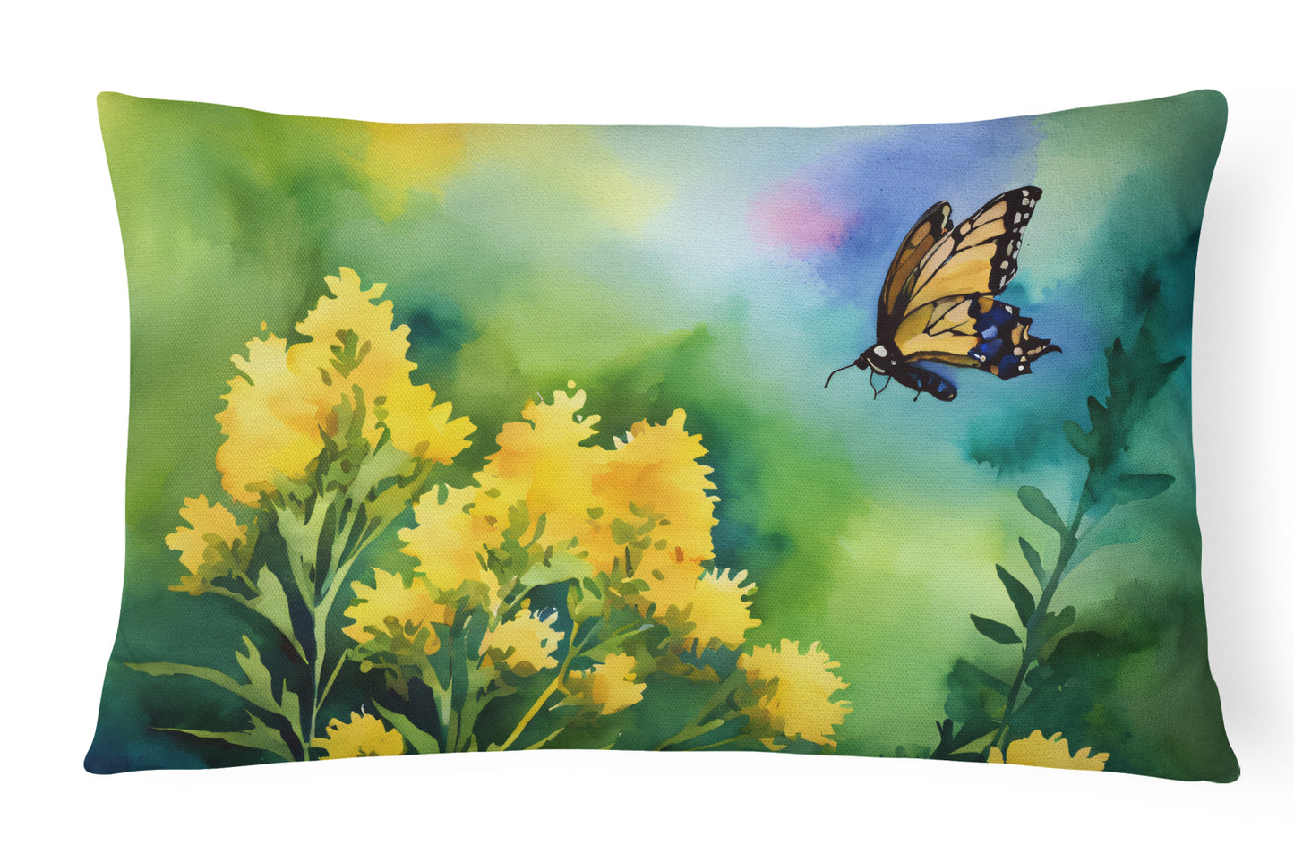 Buy this Kentucky Goldenrod in Watercolor Throw Pillow