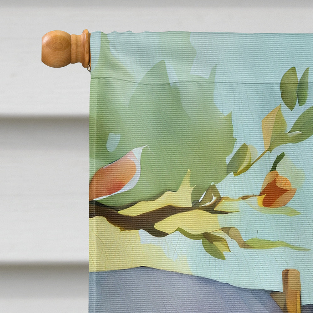 Louisiana Magnolias in Watercolor House Flag