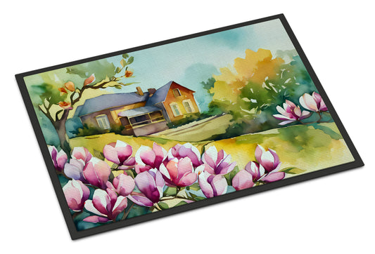 Buy this Louisiana Magnolias in Watercolor Doormat