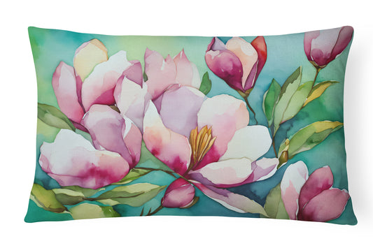 Buy this Louisiana Magnolias in Watercolor Throw Pillow