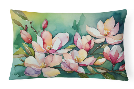 Buy this Louisiana Magnolias in Watercolor Throw Pillow