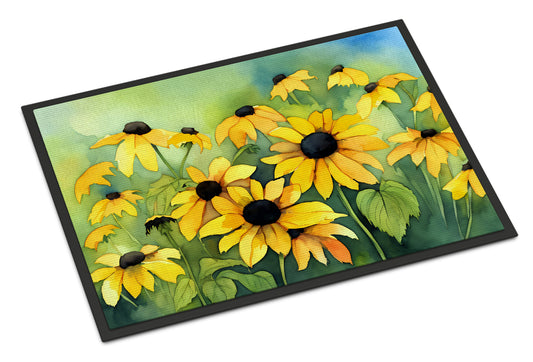 Buy this Maryland Black-Eyed Susans in Watercolor Doormat