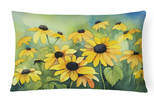 Buy this Maryland Black-Eyed Susans in Watercolor Throw Pillow