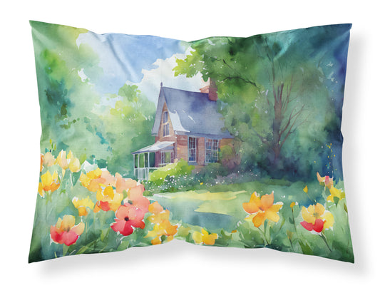 Buy this Massachusetts Mayflowers in Watercolor Standard Pillowcase