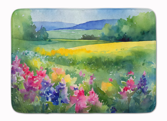 Buy this Massachusetts Mayflowers in Watercolor Memory Foam Kitchen Mat