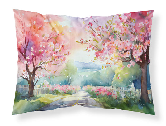 Buy this Michigan Apple Blossoms in Watercolor Standard Pillowcase