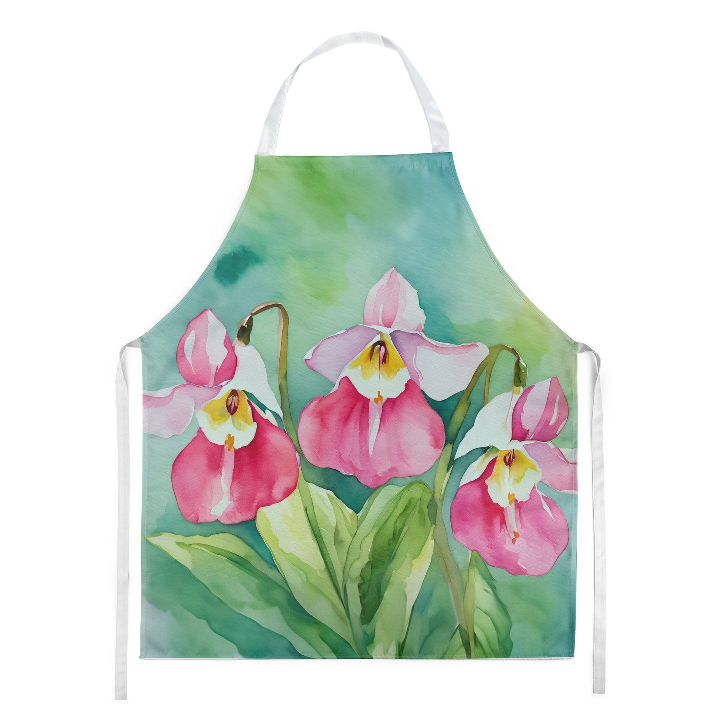 Buy this Minnesota Pink and White Lady s Slippers in Watercolor Apron