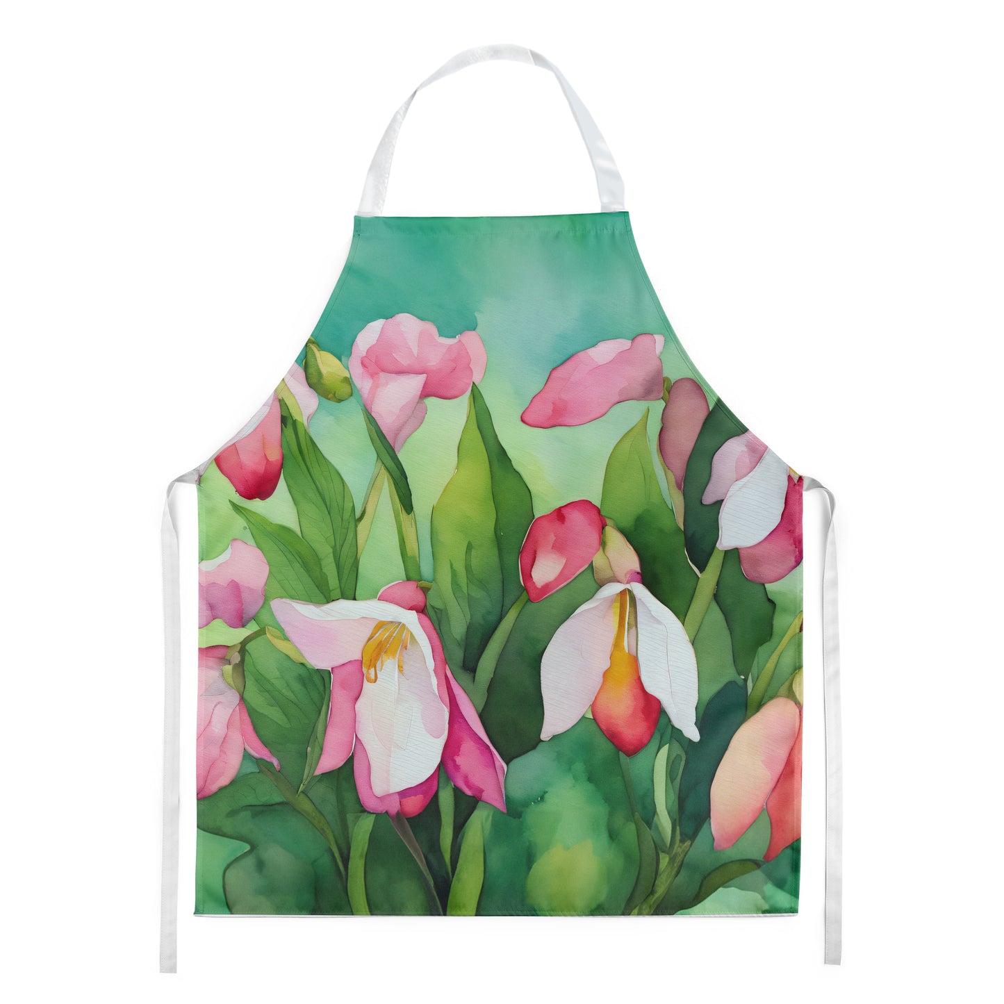 Buy this Minnesota Pink and White Lady s Slippers in Watercolor Apron