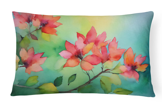 Buy this Missouri Hawthorns in Watercolor Throw Pillow