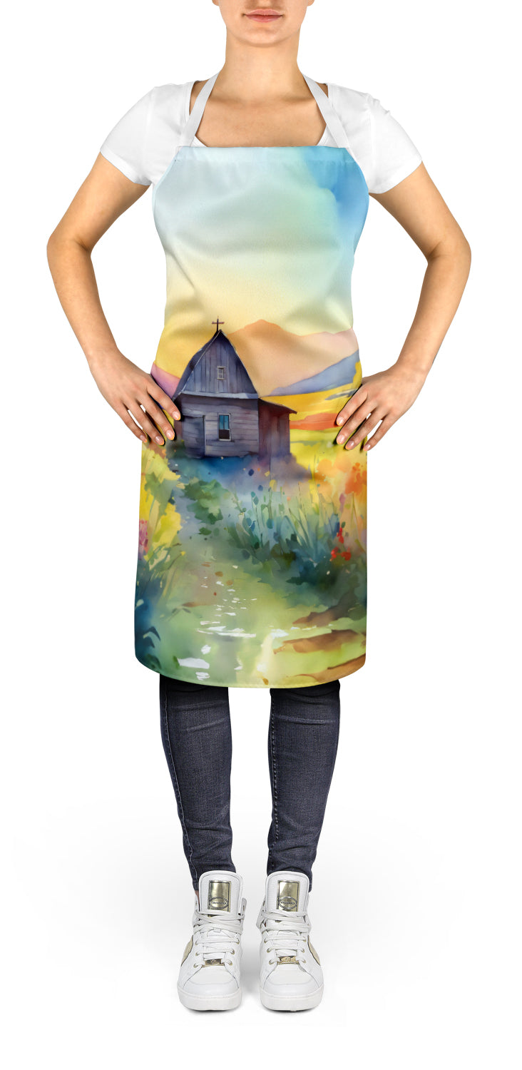 Montana Bitterroot in Watercolor Apron