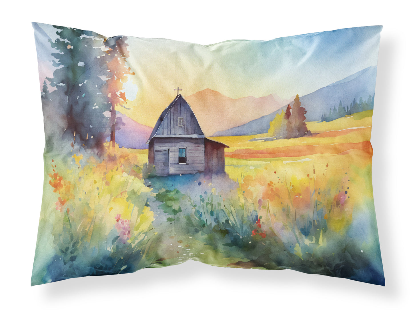 Buy this Montana Bitterroot in Watercolor Standard Pillowcase