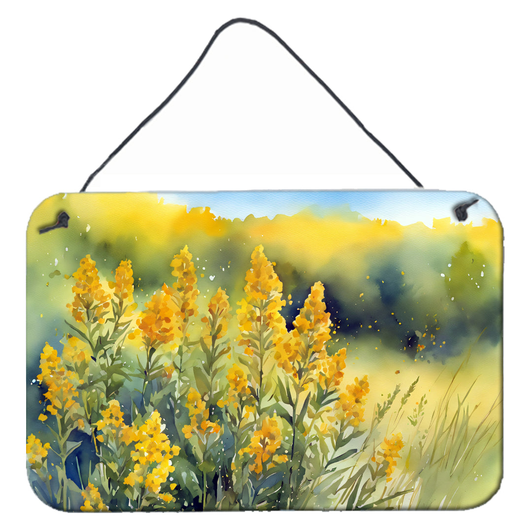 Buy this Nebraska Goldenrod in Watercolor Wall or Door Hanging Prints