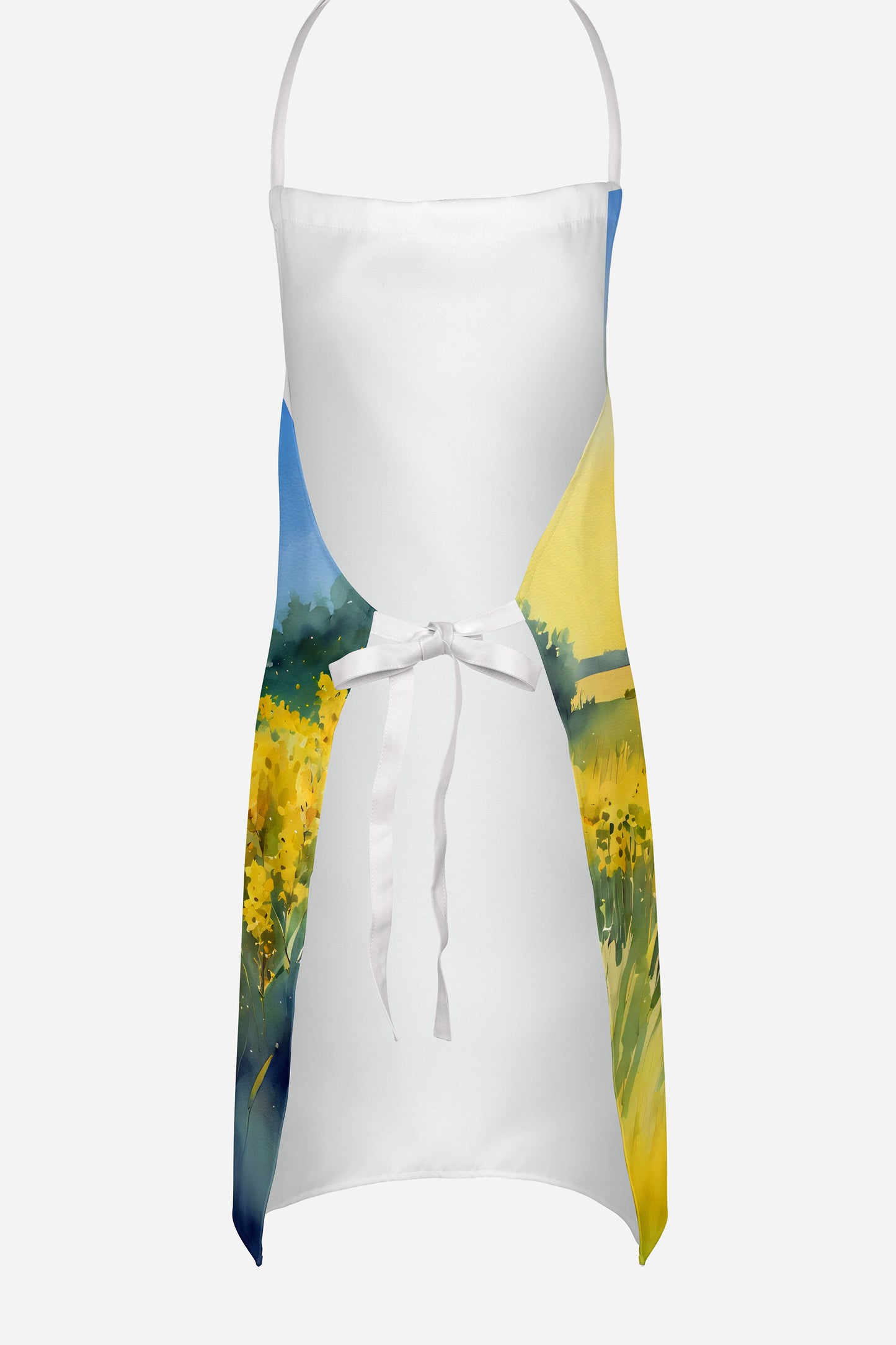 Nebraska Goldenrod in Watercolor Apron